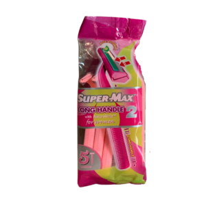 Super Max Twin Blade Disposable Razors For Women 5 Razors