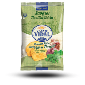 Vidal Garlic and Parsley Flavoured Crisps 135g