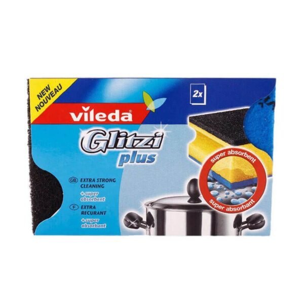 Vileda Glitzi Cleaning Sponge Plus 2 Pieces