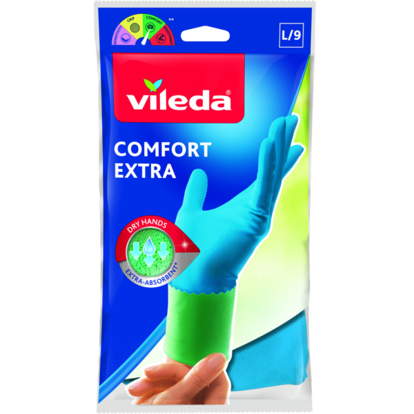 Vileda Gloves Extra Comfort Large