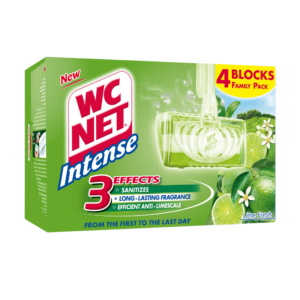 WC Net Toilet Blocks Intense Lime Fresh 4 Pieces