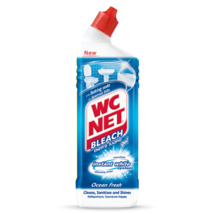 WC Net Toilet Cleaner Bleach Gel Ocean Fresh Scent 750ml