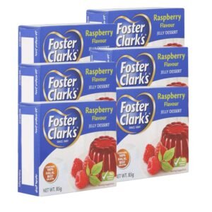 Foster Clark’s Jelly Dessert Raspberry Flavor (Beef Gelatin) 85g Pack 6 Pieces