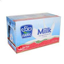 Nadec Low Fat Milk Long Life 1 Liter 12 Pieces Carton