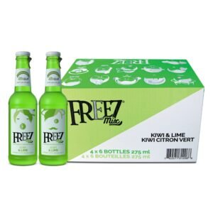 Freeze Kiwi And Lime Soda Drink 275ml 24 Bottles Carton