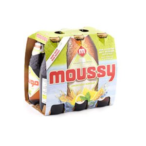 Moussy Malt Beverage Lemon Mint Flavor Glass 330ml 6 Pieces Pack