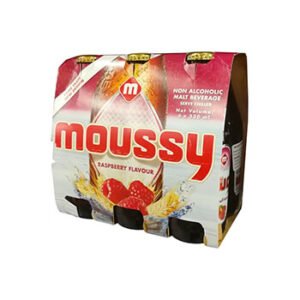 Moussy Malt Beverage Raspberry Flavor Glass 330ml 6 Pieces Pack